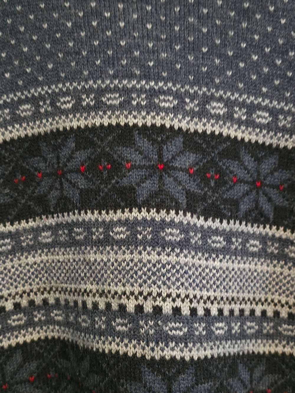 4/$67 Deal! Cozy Jules & James Crewneck Sweater in Navy and Gray - Picture 4 of 8